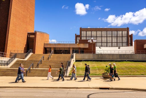 Krannert center during a tour. 
