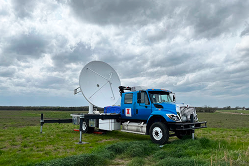 Weather truck operated by the Department of Atmospheric Sciences