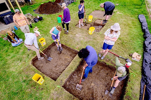 An excavation site