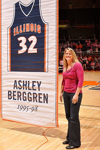 Ashley Berggren Hall of Fame visit