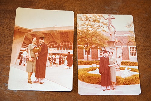 Photos of graduation in 1979