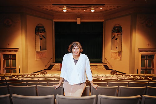 Carol Symes in Lincoln Hall