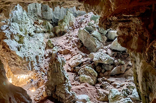 Cave excavation