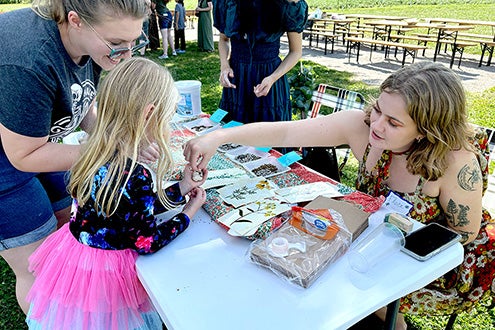 An activity table at COSPLAY event