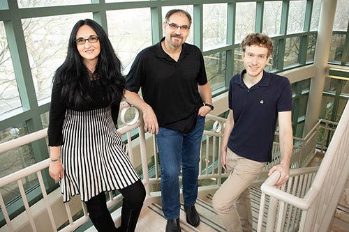 Researchers pose for a photo