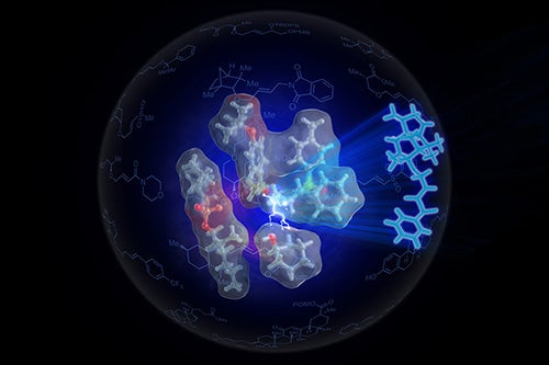 Enzyme catalyst illustration