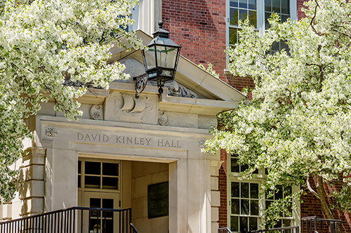 Front exterior of David Kinley Hall