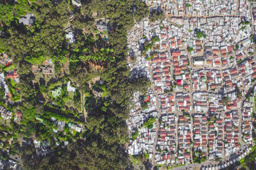 Segregated Hout Bay in South Africa