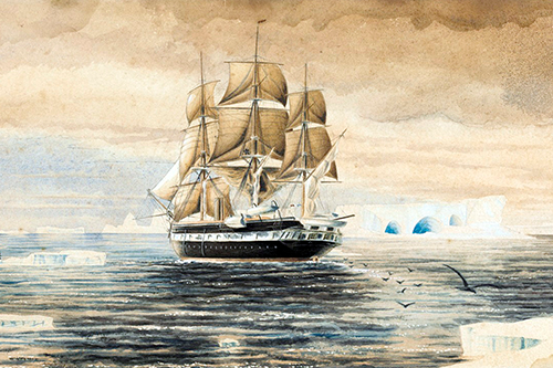 Painting of HMS Challenger
