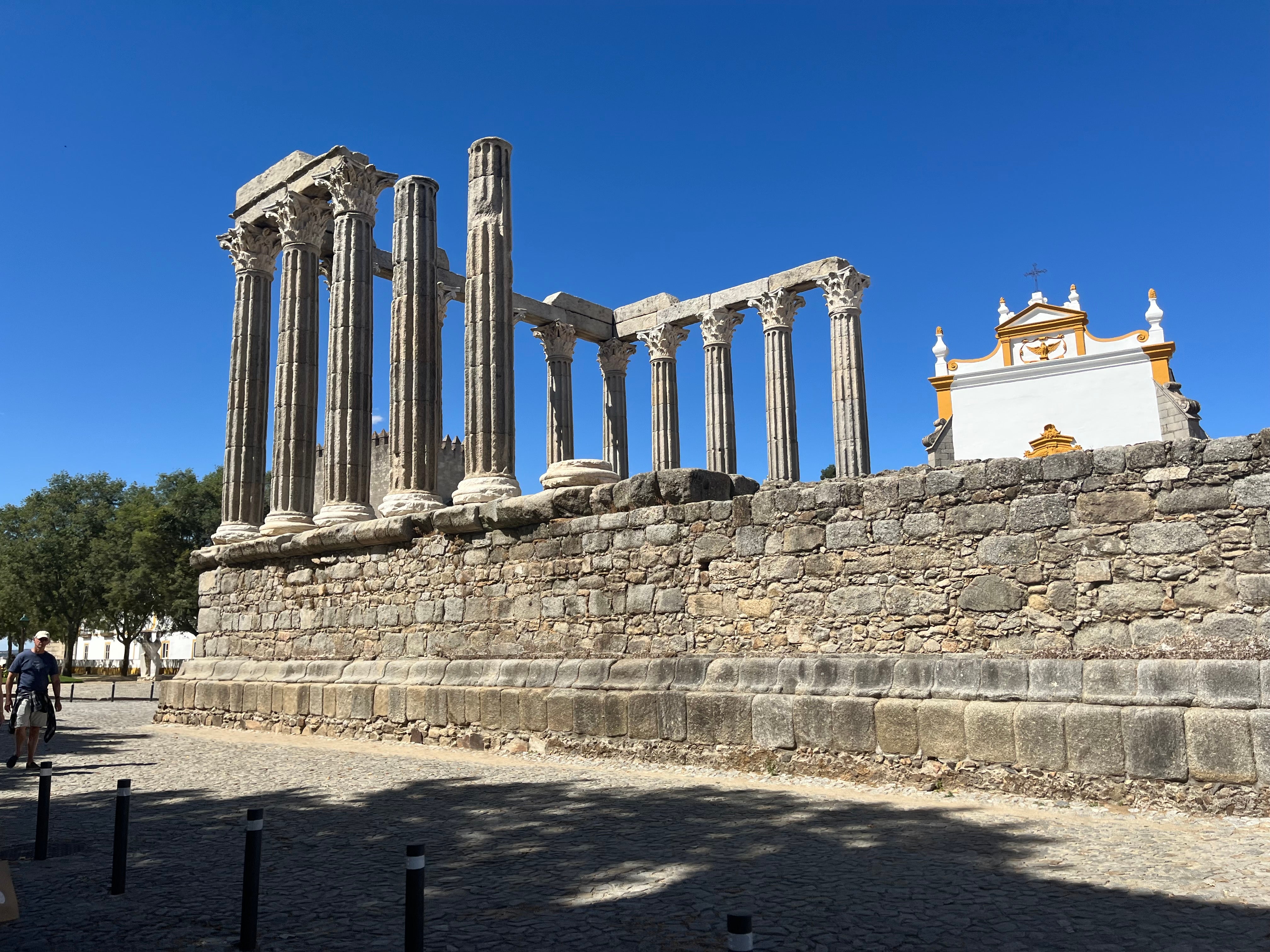 Roman temple to Augustus in Evora, Portugal