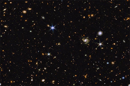 A view of space provided by the JWST 