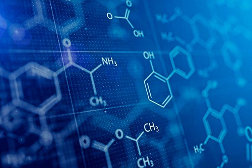 Illustration of molecular bonds