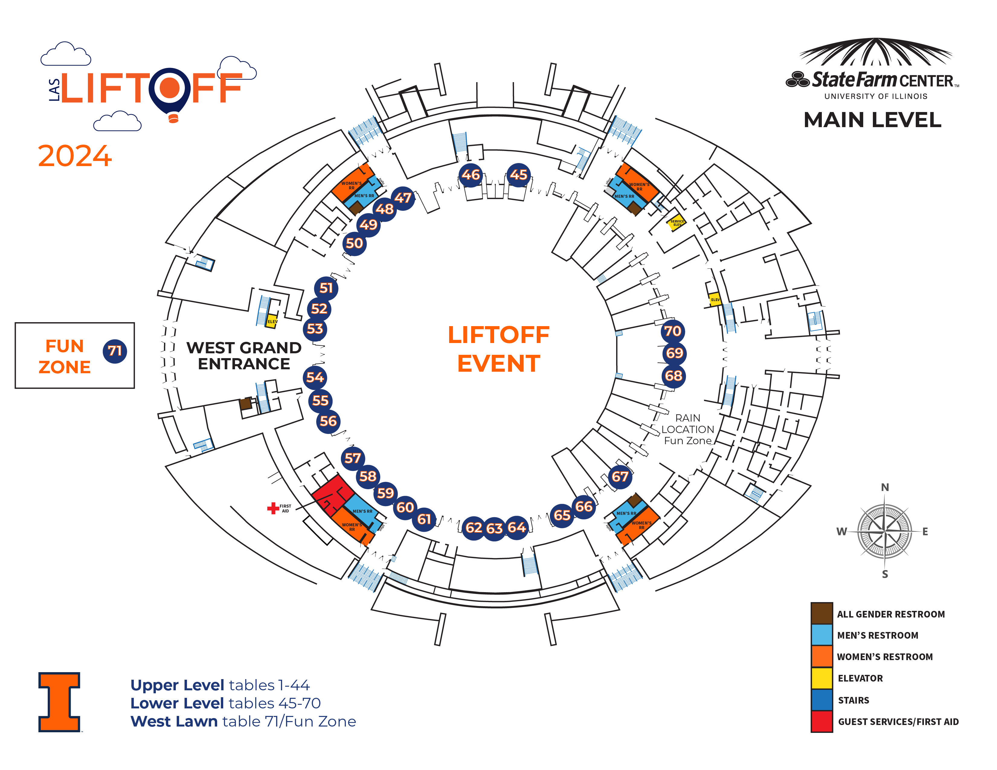 Map of State Farm Center