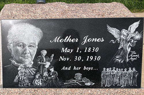 Mother Jones plaque