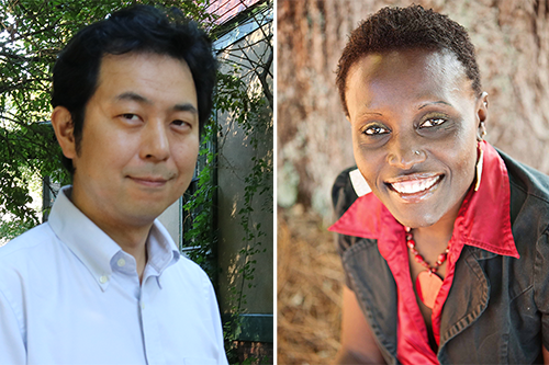 Kohei Kishida (left) and Esther Ngumbi