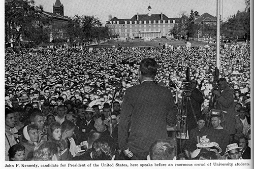 John Kennedy on the Quad