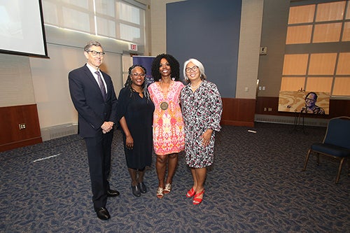 Group photo at Ruby Mendenhall investiture