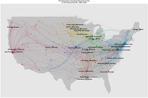 Map of the spread of racial violence across the U.S.