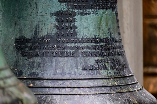 Inscription on a bell