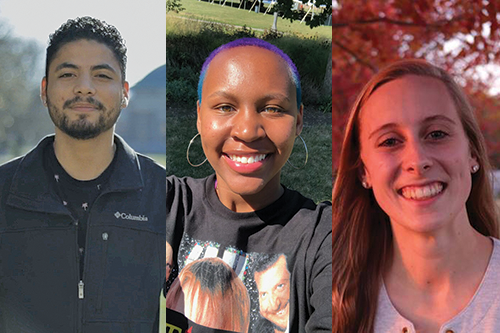 From left: Isaiah Lopez, Ciera Johnson, and Grace Maloney (photos provided).