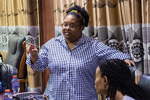 Lakisha David presents project