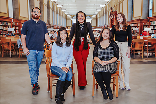 First-generation students in the Main Library