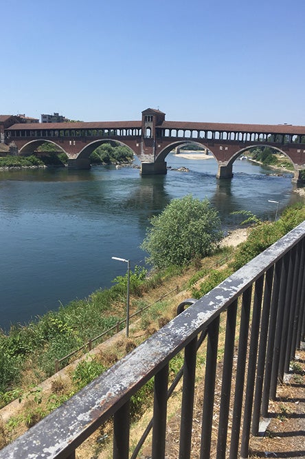A bridge in Pavia, Italy
