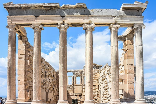 A photo of the Acropolis ruins