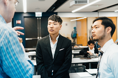 Haowei Liu (left) and John Kwon 