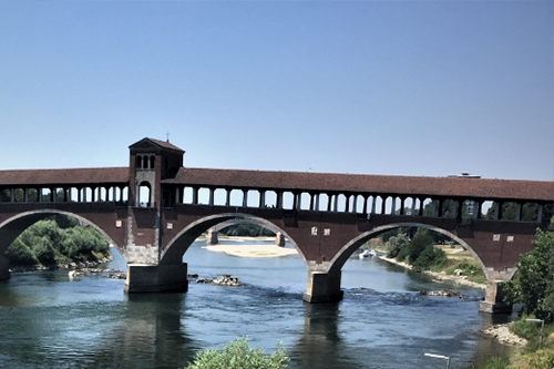 A bridge in Pavia, Italy