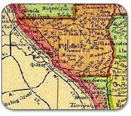 This map of Pike County, Illinois, dates from 1895. New Philadelphia is not shown but was situated a few miles southeast of Barry and about one mile southeast of Hadley Station.