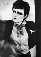 Siouxsie Sioux, of Siouxsie and the Banshees, helped popularize the "Nazi chic" gothic look. (Courtesy Duke University Press)