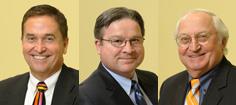 New LAS Alumni Association board members Michael K. Brandt, David H. Hays, and Walter W. Kurczewski begin their term in May.