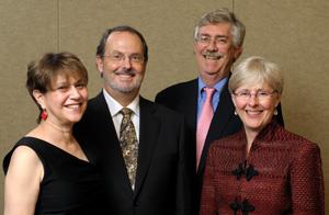 Myra Bluebond-Langner, Brock Siegel, Fred Volkmar, and Lynn Hartmann are the 2009 LAS Alumni Achievement Award winners.