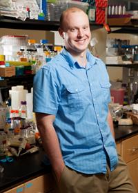 Chemistry professor Douglas Mitchell is a recipient of the 2011 NIH Director's New Innovator Award. (Photo by L. Brian Stauffer)