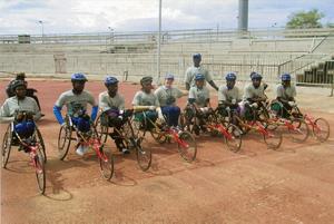 As part of her work in Ghana, Driscoll helped bring several wheelchair athletes from the country to visit the facilities at U of I, widely renowned for its disability services.