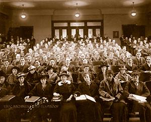 Pictured is a class from 1912. Among those honored in the Gallery of Excellence are LAS friends and alumni who have stepped up to partner with the college to help meet the demands of higher education. (Image courtesy of the University Archives)
