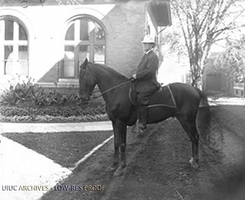 University of Illinois President Edmund James was an advocate of the union between the College of Literature and Arts and the College of Science. (Image 0003581 courtesy of the University of Illinos Archives)