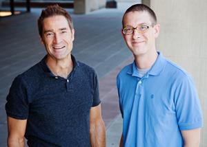 A new study by LAS psychology professor Brent Roberts, left, and postdoctoral researcher Patrick Hill suggests that personality and social well-being influence each other as one progresses through adulthood. (Photo by L. Brian Stauffer)