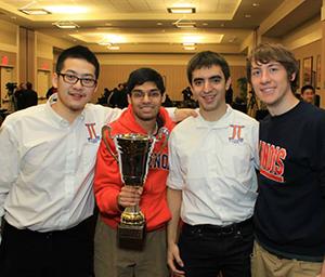 Final Four-bound (again): Illini Chess Club members Xin Luo, Akshay Indusekar, Eric Rosen, and Michael Auger will compete at the President's Cup, the championship of collegiate chess, in April after upset wins at the Pan-American Intercollegiate Championship in December.