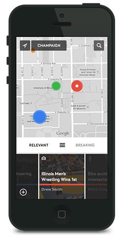 An LAS Cook Award for Entrepreneurship and Innovation also helped fund sociology student Michael Ochoa's mobile news app, Nooz.