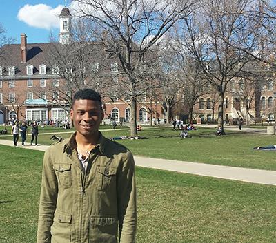 Larry Harris, a political science major, has been named a fellow in the Charles B. Rangel International Affairs Program, which he expects to be the first steps of a promising career advocating for the United States overseas.