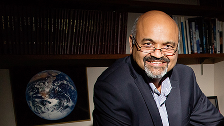 The agreement reached at the COP21 climate conference in Paris broadly addresses issues such as temperature increase, greenhouse gas emissions and economic costs of climate change mitigation, says atmospheric sciences professor Atul Jain. (Photo by L. Brian Stauffer)