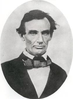 During the course of the Lincoln-Douglas debates, Lincoln discarded political pragmatism in favor of his beliefs. (Ambrotype by Calvin Jackson, October 1, 1858, Pittsfield; M-12, O-10, LC-USZ62-16377.)