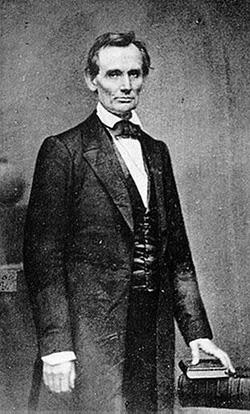 Abraham Lincoln ventured into dangerous political waters as he took his stand against slavery. (1860 photograph by Matthew Brady.)
