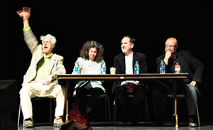 Pitchapalooza judges: David Henry Sterry, Arielle Eckstut, Gillen Wood and Walter Harrington.