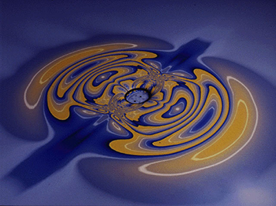 Illinois played a role in the second observation of gravitational waves in December 2015. (Image courtesy of National Center for Supercomputing Applications.)