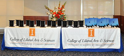 Teaching and advising awards for the College of LAS were given during a ceremony at the Alice Campbell Alumni Center.