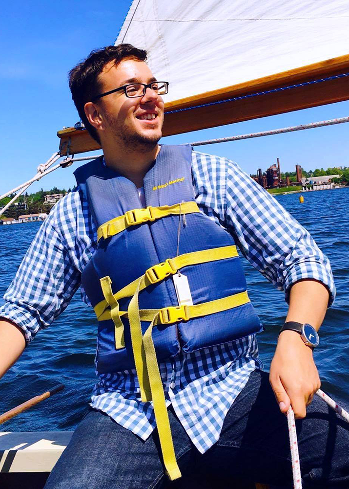 Living in Seattle, Nixon, a Champaign, Illinois, native, has the opportunity to follow a lifelong dream: sailing. 