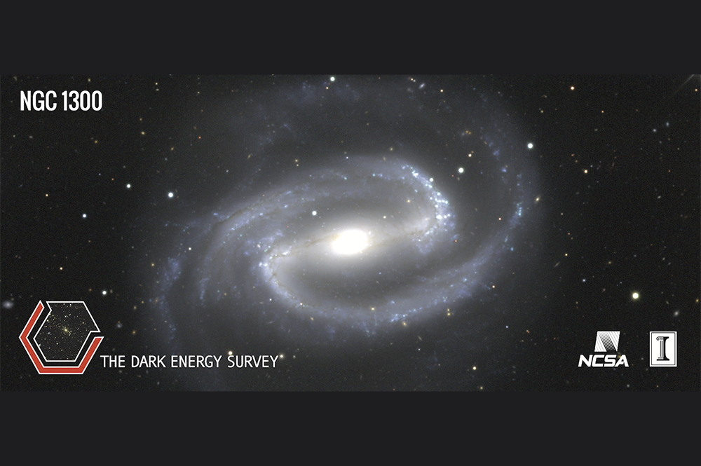 The Dark Energy Survey camera detected the NFC galaxy 65 million light years away from Earth. It is slightly larger than the Milky Way. (Image courtesy of Dark Energy Survey.) 